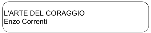 
L'ARTE DEL CORAGGIO
Enzo Correnti

